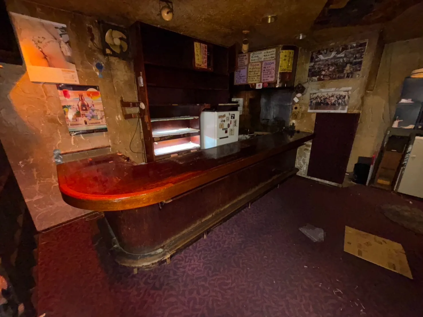 東京都/中野区/カウンター解体/内装解体/漏水現場